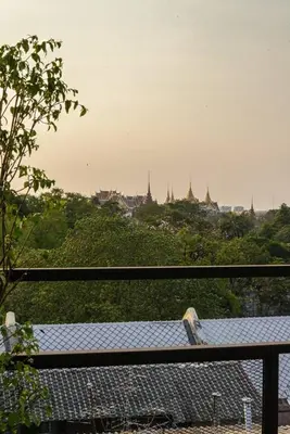 a view of a view of a city from a balcony at Inner Old Town 196 Chic Guesthouse - self check in in Bangkok