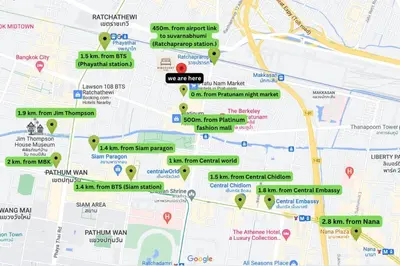 a map of the city of philadelphia at DiscoveryHome3 at Pratunammarket in Bangkok