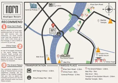 a map of the proposed renovations to the campus place at NORN Riverside Bangkok Hotel - นอนริมน้ำ in Bangkok