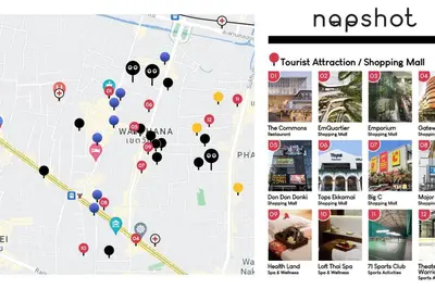 a screenshot of a map of the tulsa shopping mall at Huge Living Room + 5 bedrooms with Private baths in Bangkok
