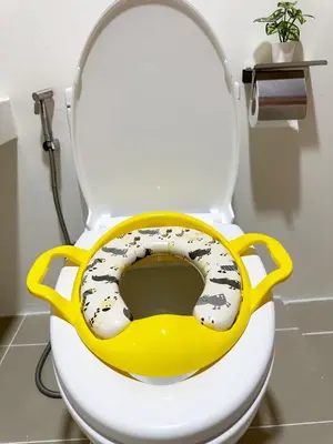 a toilet with a dog seat on it at Bunya House near BTS Asok, Terminal21 Free BF in Bangkok