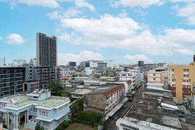a view of a city with tall buildings at SURANG MANSION in Ban Bang Khen (1)