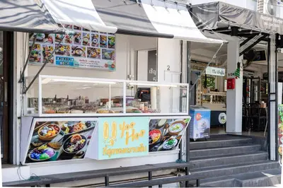 a food stand in front of a store at Nature Boutique Residence in Bangkok