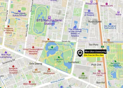 a map of the city of philadelphia with the sights at Twenty-one BKK House in Bang Kapi