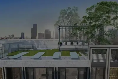 a rendering of a skate park in a city at Luxury and cozy apartment in the City center in Bangkok