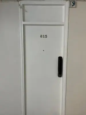 a white refrigerator with the number on it at OpenView เมืองทอง T1 Impact Muang Thong Thani in Nonthaburi