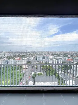 a view of a city from a balcony at The Gallery Bearing in Samut Prakan