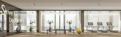a rendering of a lobby of a building at Regal 40 Srinakarin Apartment in Bangkok