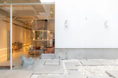 a view of a room with a living room at Vaeh Viean Silom in Bangkok