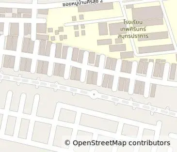 a map of a street markupcoordinate with a street gmaxwell gmaxwell gmaxwell at Hostel in Bang Mote