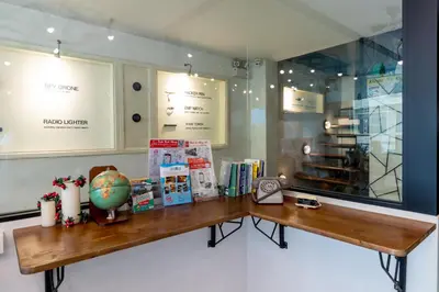 a table with books on it in a store at The Secret Service in Bangkok
