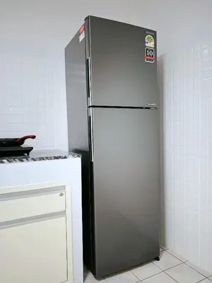 a stainless steel refrigerator in a kitchen at Near Airport 2nd room for 2,8K & 3rd for 1,8K & 4th only 300B INBOX! in Sathani Ban Hua Mak