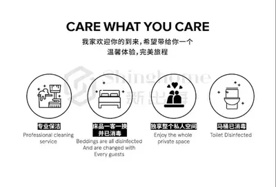 a set of signs for care what you care at City Lights Retreat in Bangkok