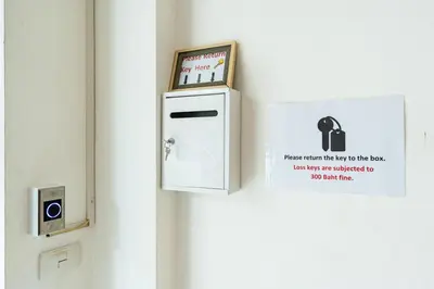 a picture of a door with a sign on it at XX Yon INN Sukhumvit Soi 4 BTS Nana in Bangkok