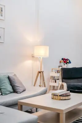 a living room with a couch and a coffee table at Bangkok Group Haven - 6BR Bangchak BTS 12 sleeps RB4 in Amphoe Phra Khanong