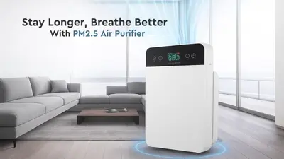 a white refrigerator in a living room with a couch at Near BTS l Workspace and Kitchen - Pool and Gym l Sontana in Bangkok