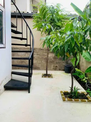 a staircase in a room with plants and a stair case at Palmhouse studio room in Bang Khen