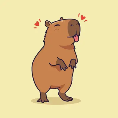 a brown bear with its tongue out illustration at 34House in Bangkok