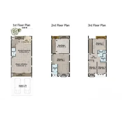 a floorplan of the floor plan of the apartment building at Leon Sukhumvit 62 in Bangkok