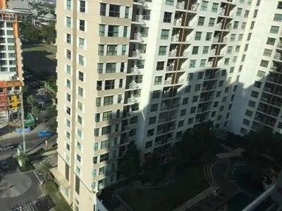 an aerial view of a tall apartment building at SS Sukhumwit in Amphoe Phra Khanong