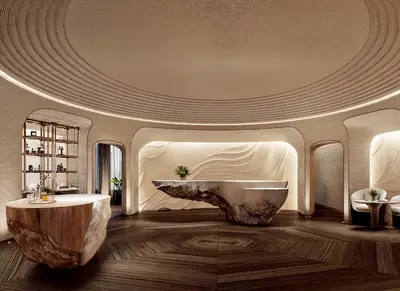 a bathroom with a large tub and a sink at Fairmont Bangkok Sukhumvit in Bangkok