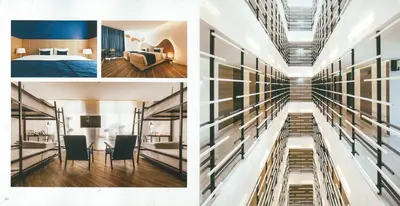 a collage of four pictures of a hotel room at Klub Hotel Bangkok in Bangkok