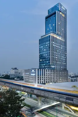 a view of a city skyline with a tall building at The Quarter Ari by UHG in Bangkok