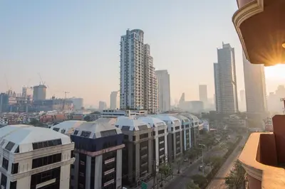 a view of a city with tall buildings at King Royal 2 in Bangkok