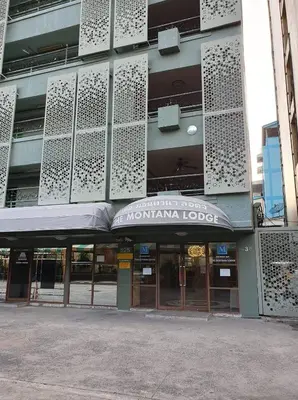 a building with a sign that reads miami lodge at The Montana Lodge-Sathorn in Bangkok