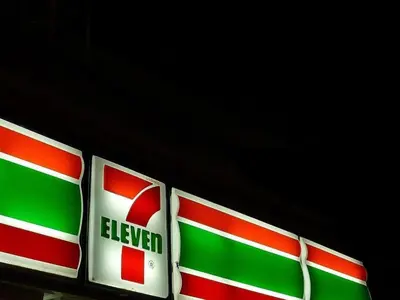 a close up of two signs on a gas station at W 21 Hotel Bangkok in Bangkok