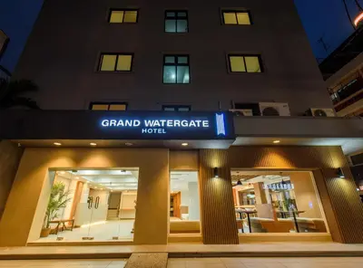 a building with a sign that reads grand watergate hotel at Grand Watergate Hotel in Bangkok