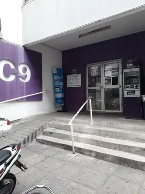 a gas station with stairs in front of it at Popular Condo Muangthong by Khun Eve in Nonthaburi