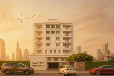 a rendering of a building with cars parked in front at PACIFIC RESIDENCE 39 in Bangkok