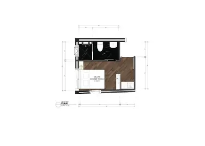 a drawing of a floor plan at KLYDE Boutique - Chatuchak in Bangkok