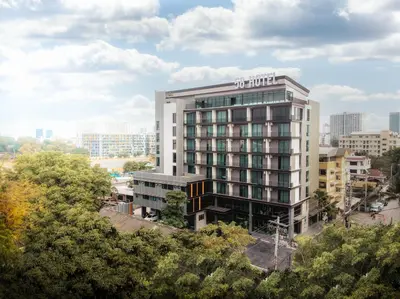 a rendering of a hotel building in a city at 56 Hotel in Bangna