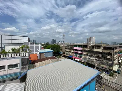an overhead view of a city with buildings at Ladapan Mansion in Nonthaburi