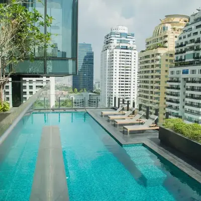 Sukhumvit 11#Luxury#Pool#Gym#BTS Nana&MRT Sukhumvit#1BR#Max4ppl
