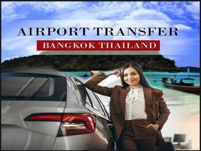 an image of a woman standing next to a car at T8 Guest House Don Mueang Challenger in Ban Song Hong