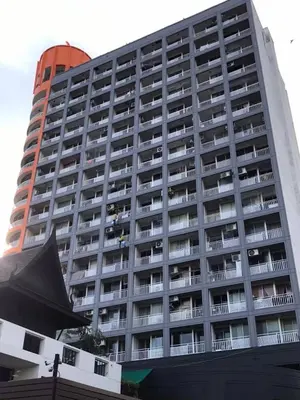 a large building with balconies on the side of it at 32Sqm 1000x500wifi workplace long stay in Amphoe Phra Khanong