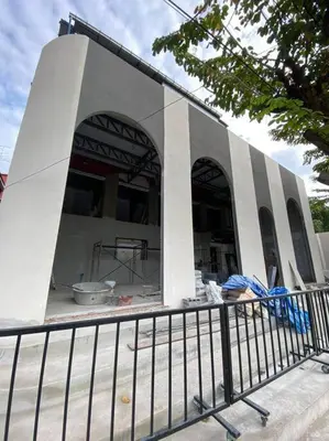 a building under construction behind a fence at Ratanawong Place 807 in Bangkok